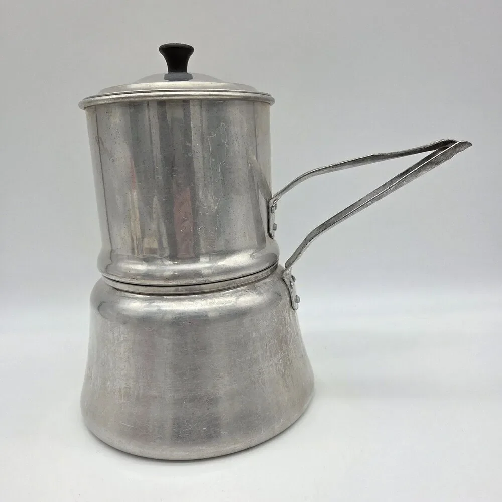 Vintage Wear-Ever No 3142 Aluminum Drip Coffee Pot Maker Made in USA Complete